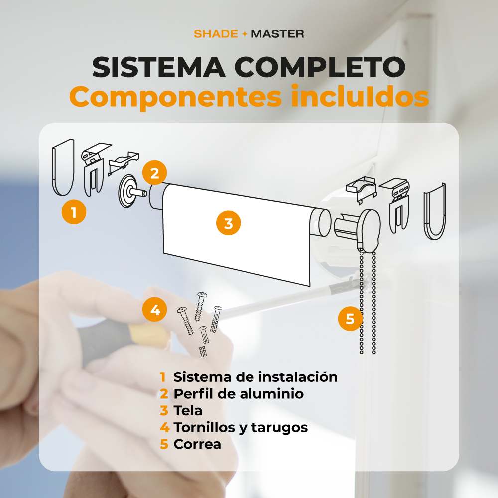 CORTINA ROLLER SUNSCREEN A MEDIDA