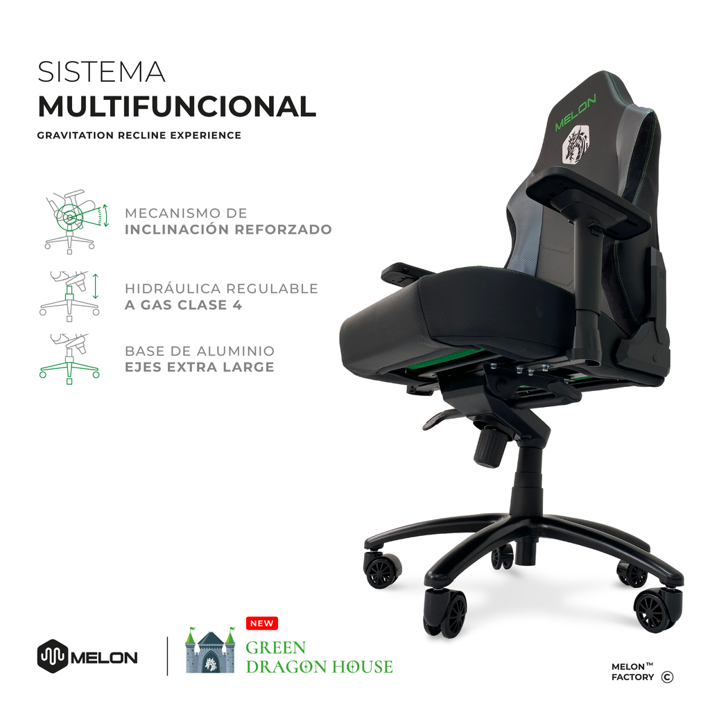 SILLA GAMER DRAGON HOUSE 8200