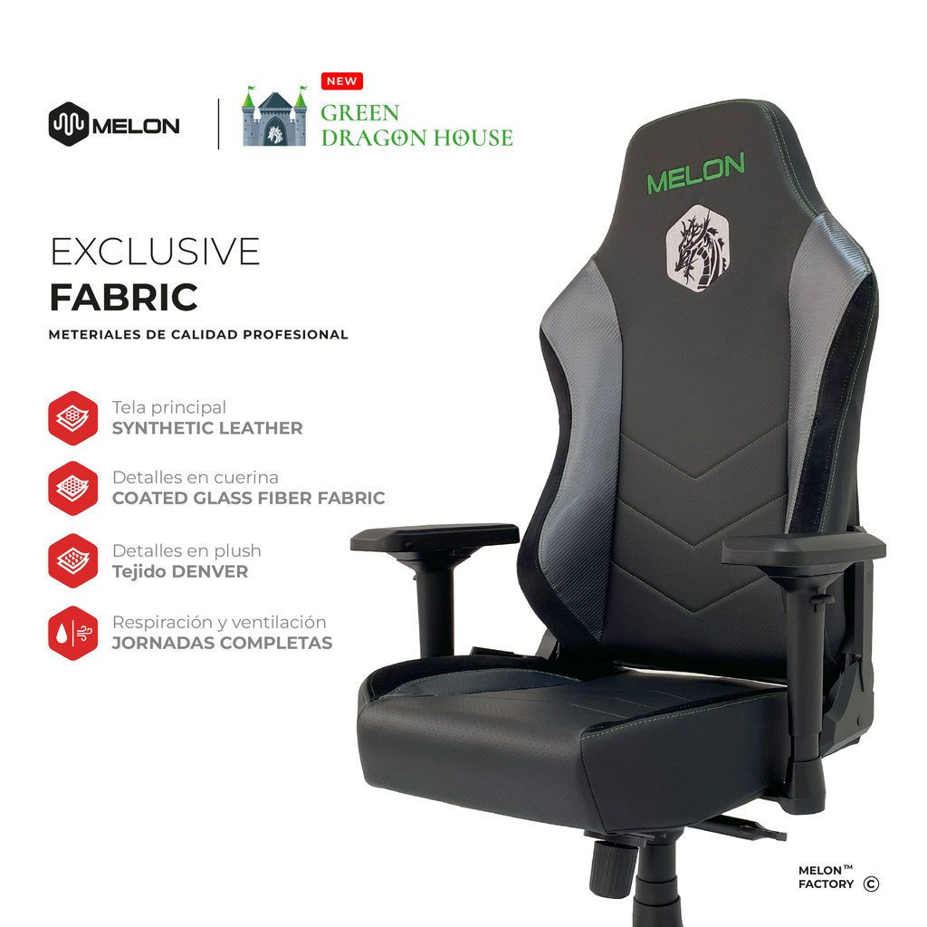 SILLA GAMER DRAGON HOUSE 8200