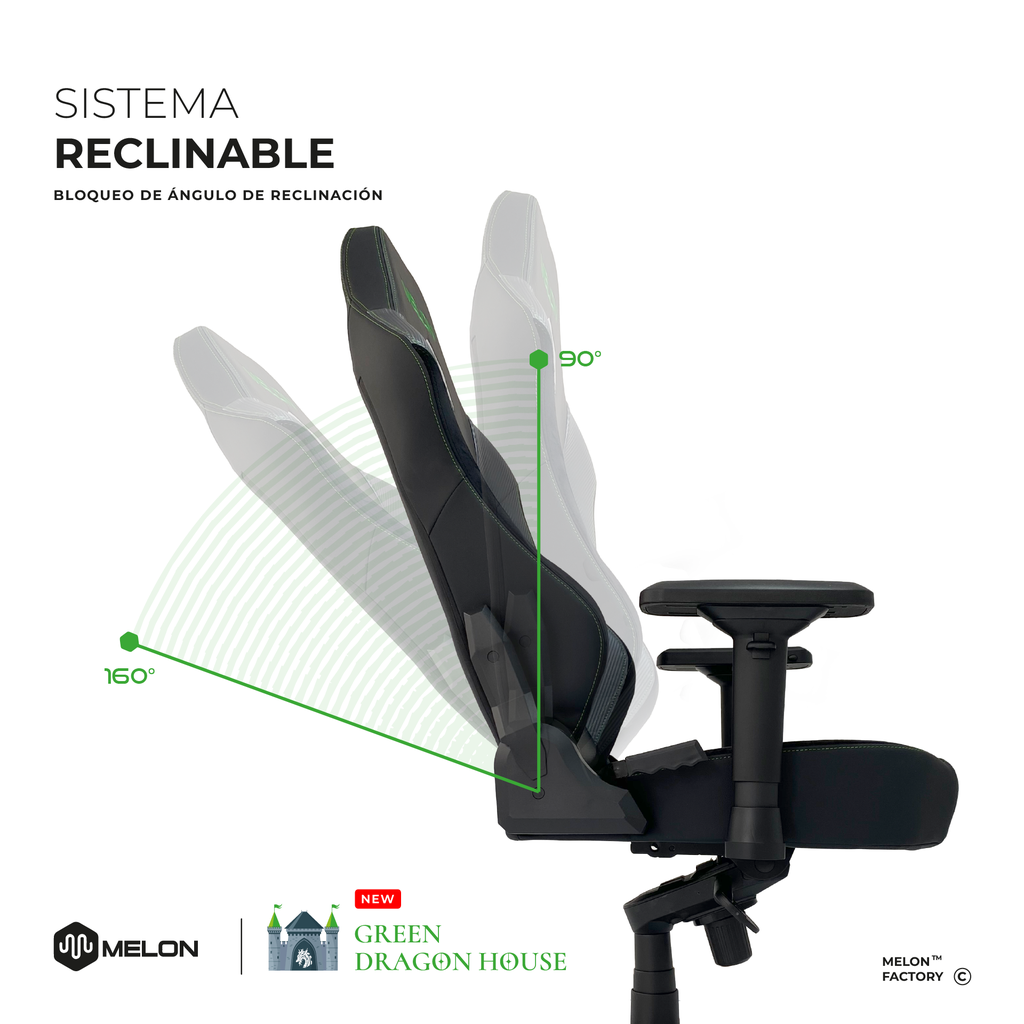 SILLA GAMER DRAGON HOUSE 8200