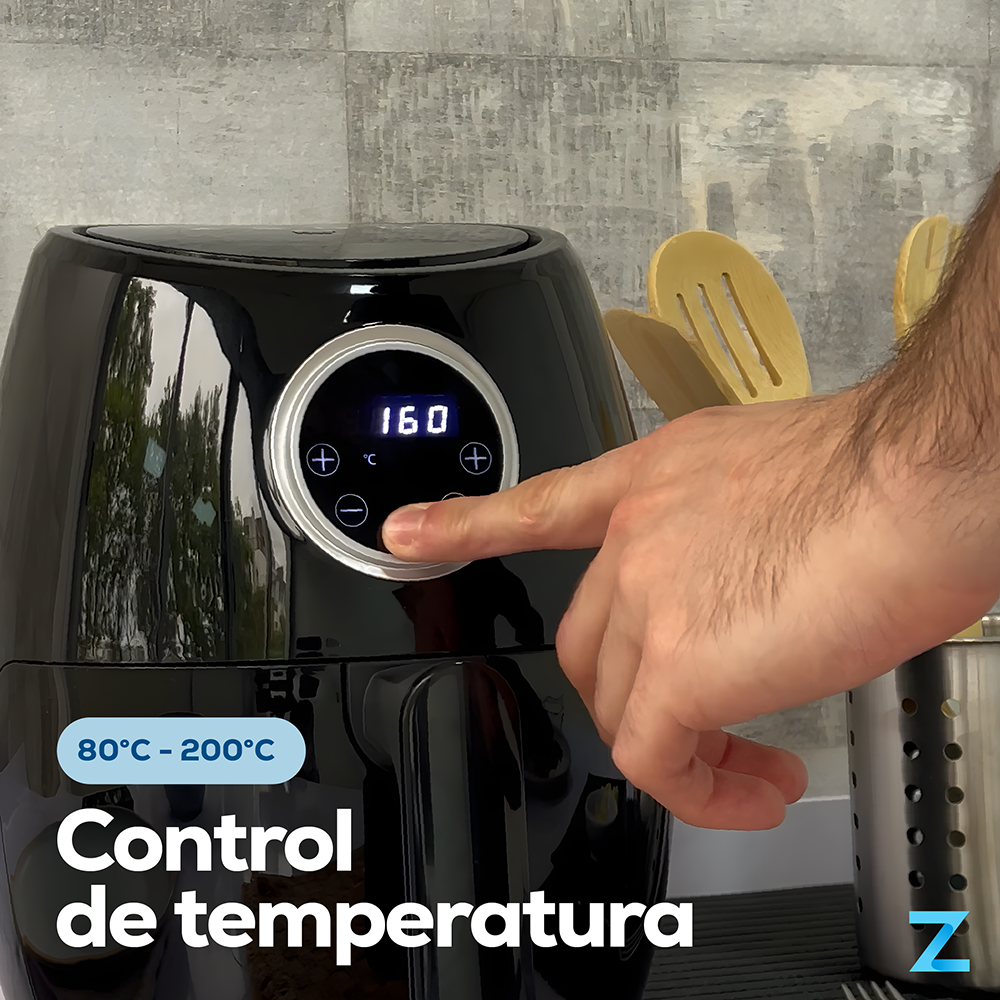 FREIDORA DE AIRE ZF8061EB ZEGO (2Lts)