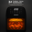 FREIDORA DE AIRE ZF8083D ZEGO (12Lts)