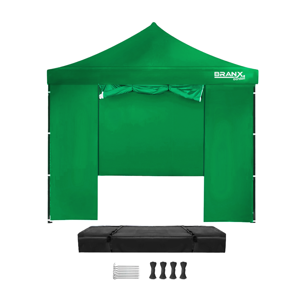 GAZEBO 3x3mts PLEGABLE REF. CON PAREDES Y VENTANA