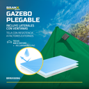 GAZEBO 3x3mts PLEGABLE REF. CON PAREDES Y VENTANA