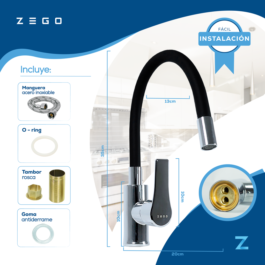 GRIFERIA FLEXIBLE ZEGO
