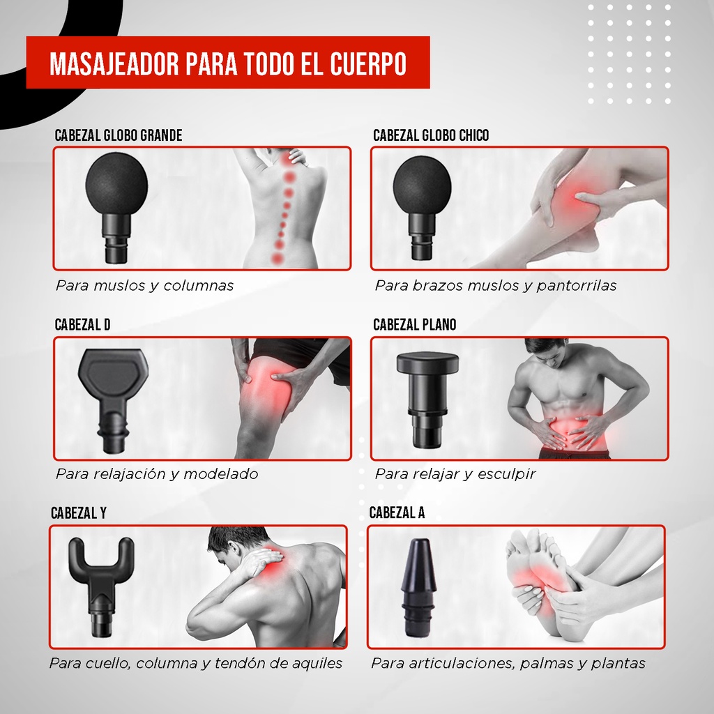 PISTOLA MASAJEADORA P1000
