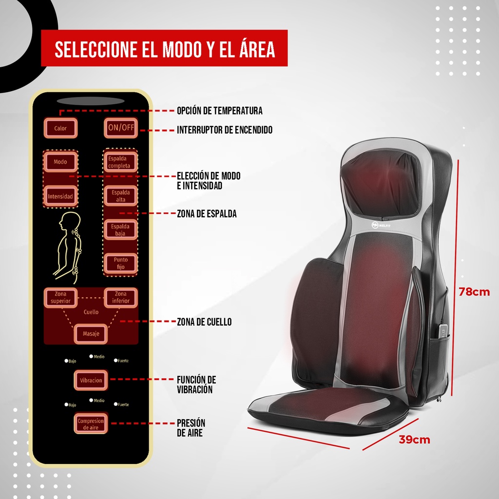 ASIENTO MASAJEADOR I2500