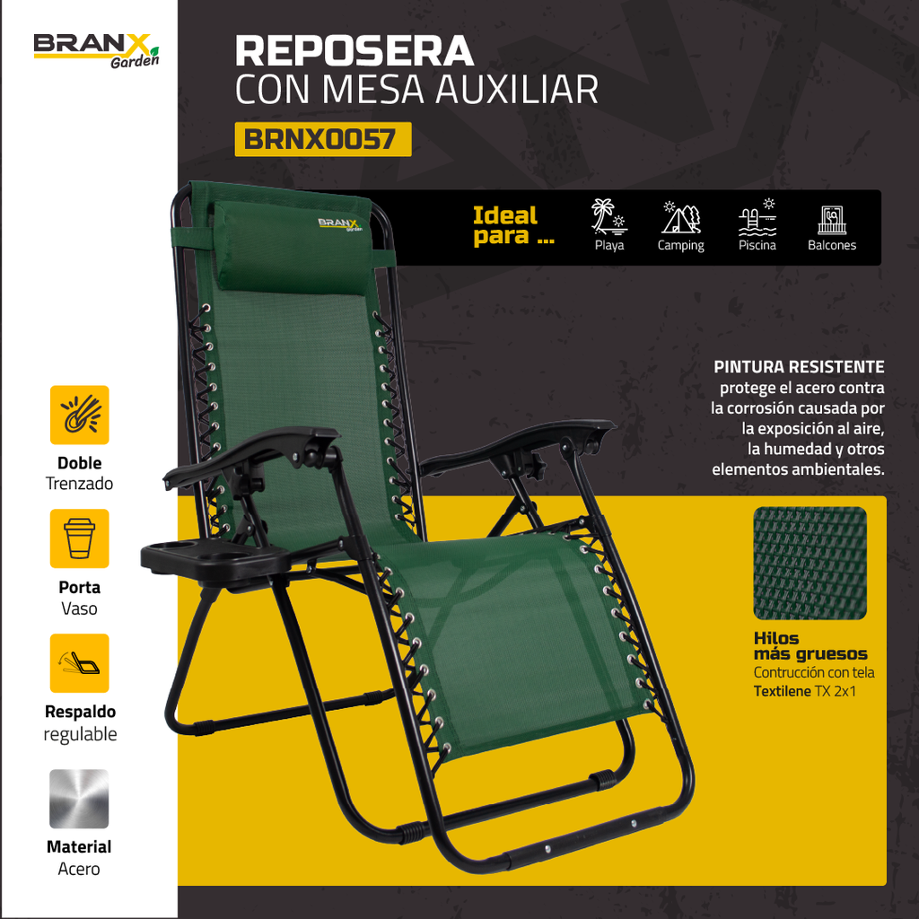 SILLA C/MESA AUX BRANX