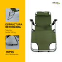 SILLA PLEGABLE CON ALMOHADA