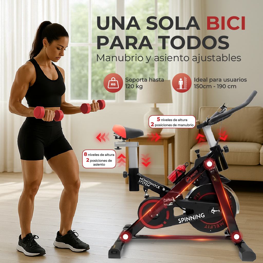BICICLETA FIJA 10KG FX1100