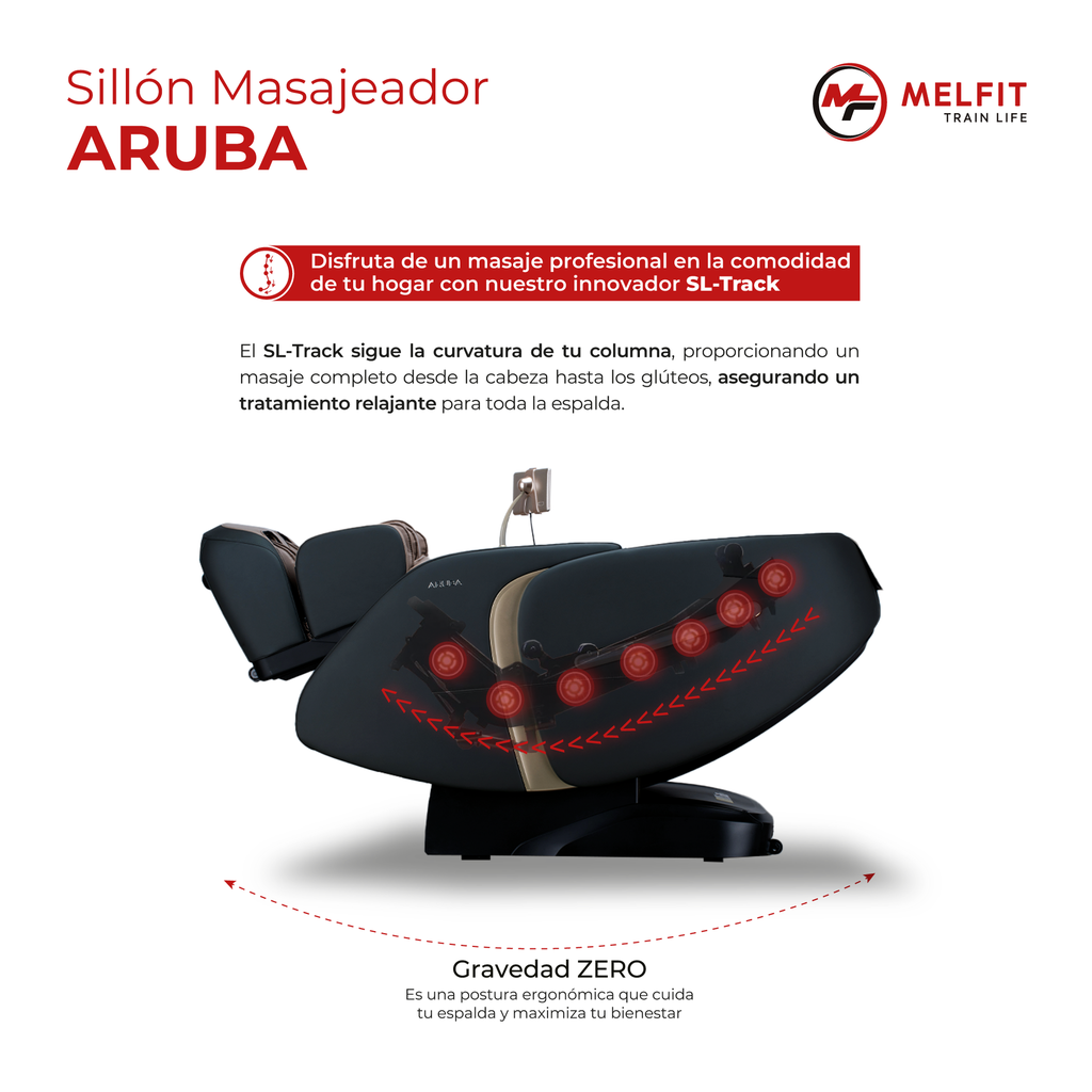 SILLON MASAJEADOR ARUBA (MARRON)