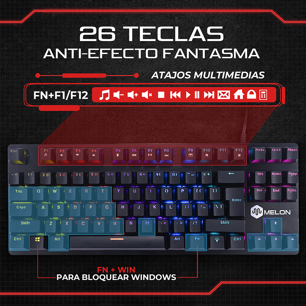 TECLADO GAMER ESCORPIO 500