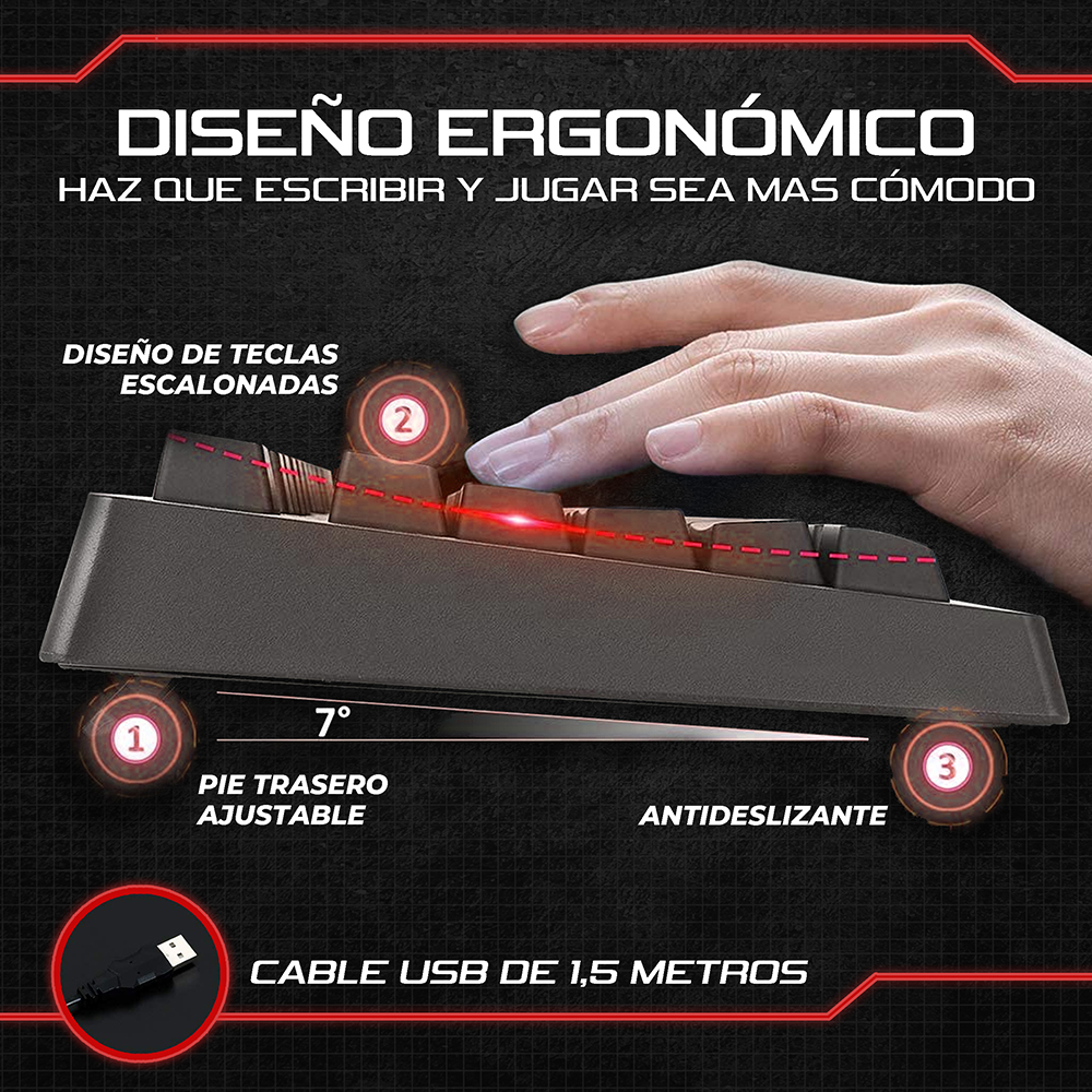 TECLADO GAMER ESCORPIO 500