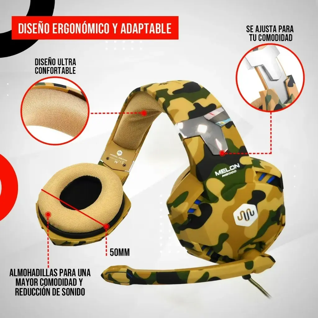 AURICULAR GAMER MELON M5000
