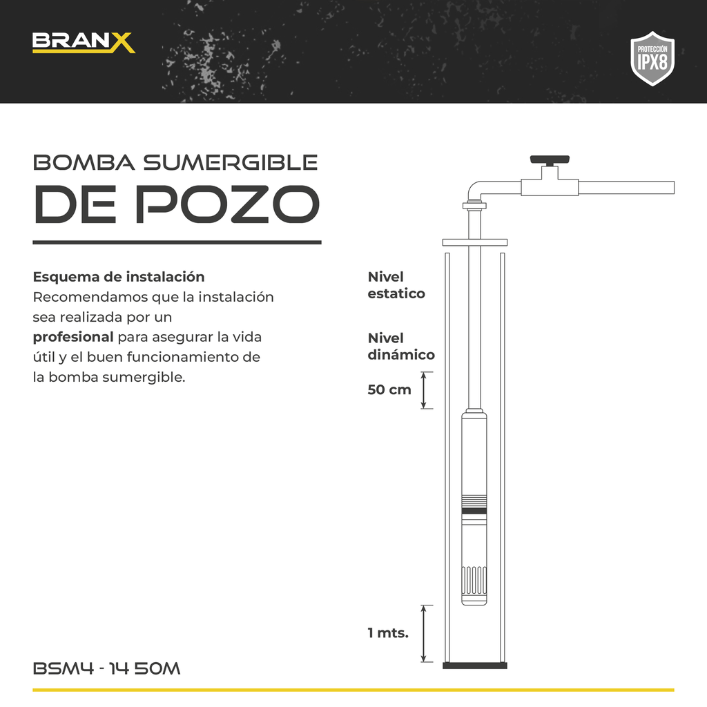 BOMBA SUMERGIBLE BSm4-14