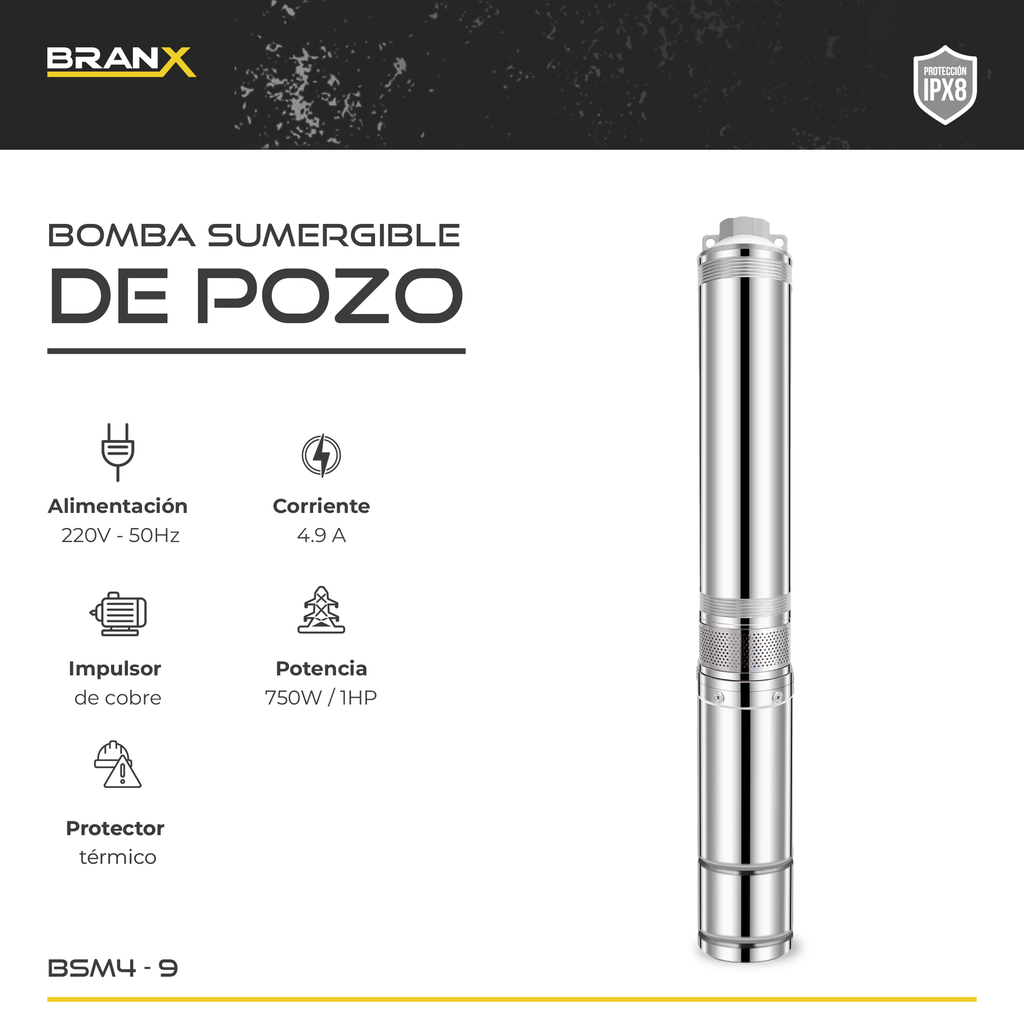 BOMBA SUMERGIBLE BSm4-9