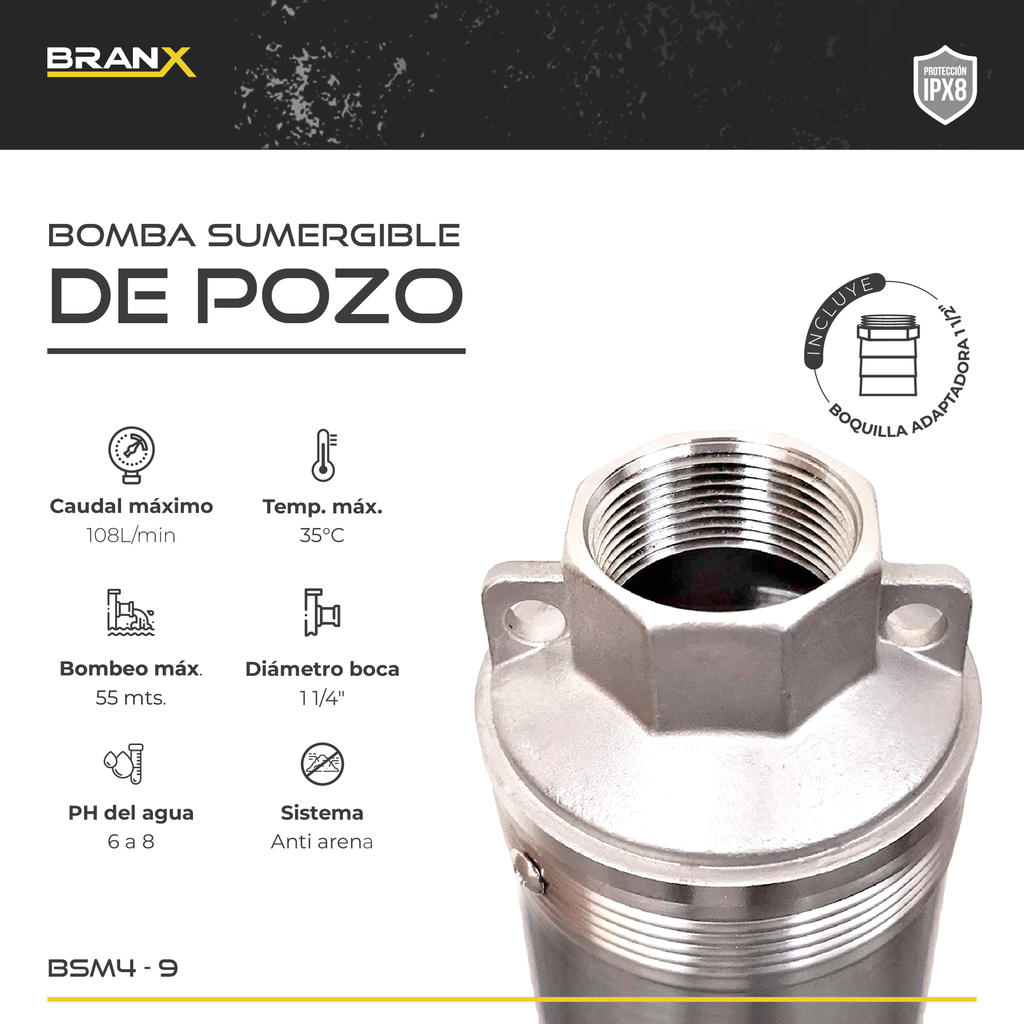 BOMBA SUMERGIBLE BSm4-9