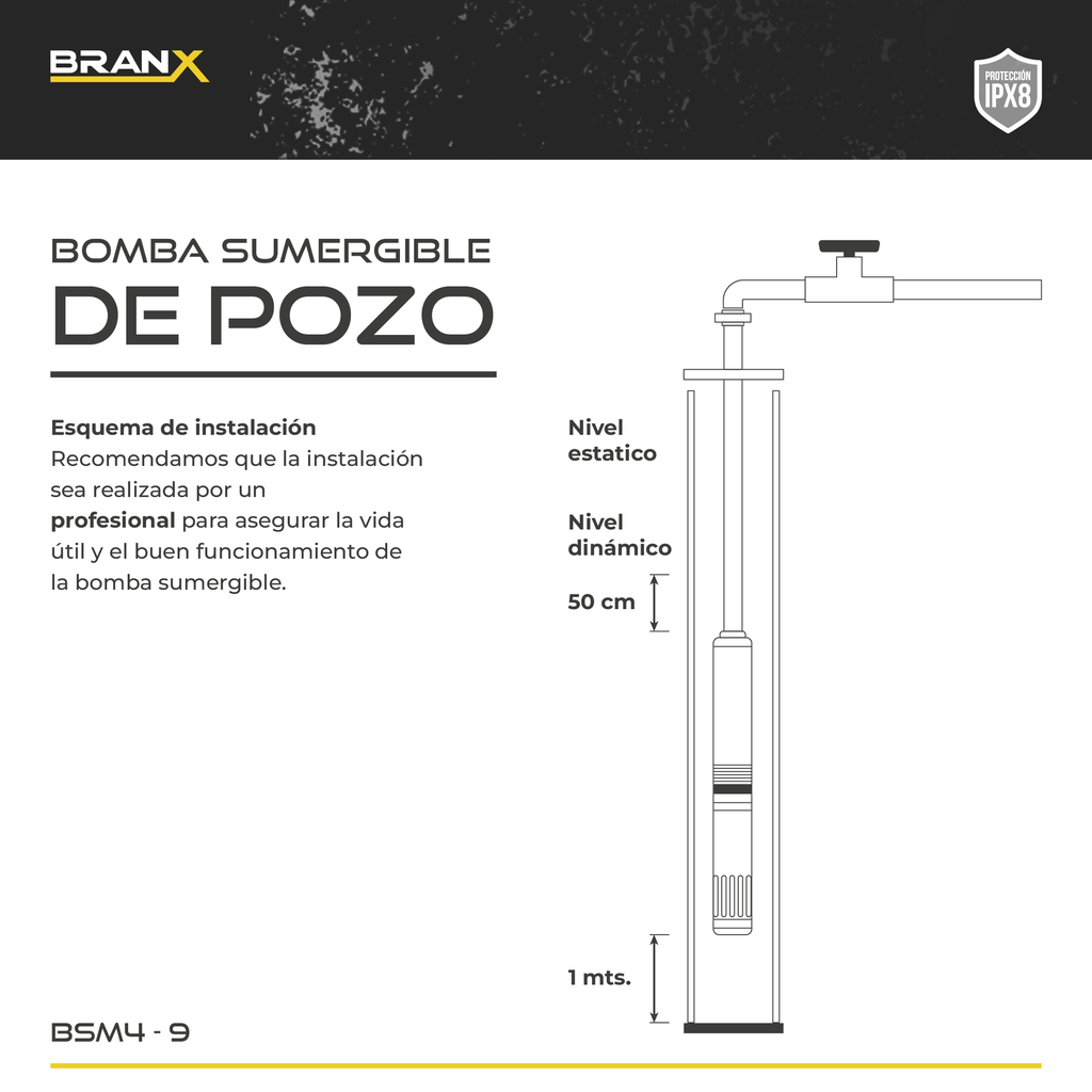 BOMBA SUMERGIBLE BSm4-9