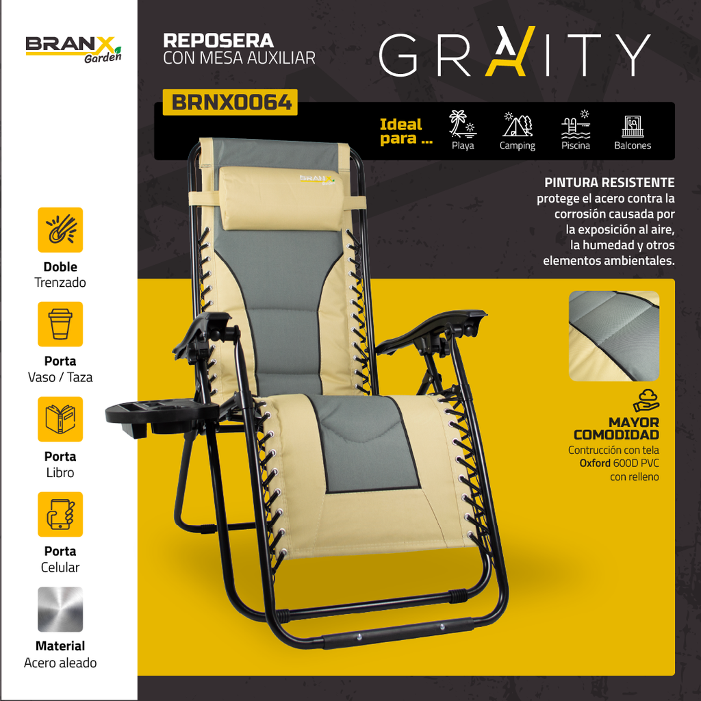 SILLA GRAV C/AUX BRANX