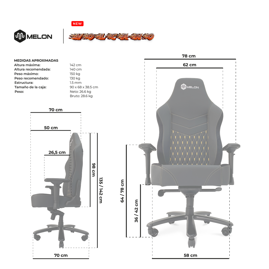 SILLA GAMER 8078