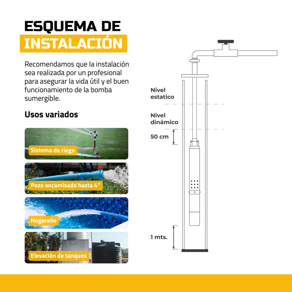 BOMBA SUMERGIBLE BSm50-037