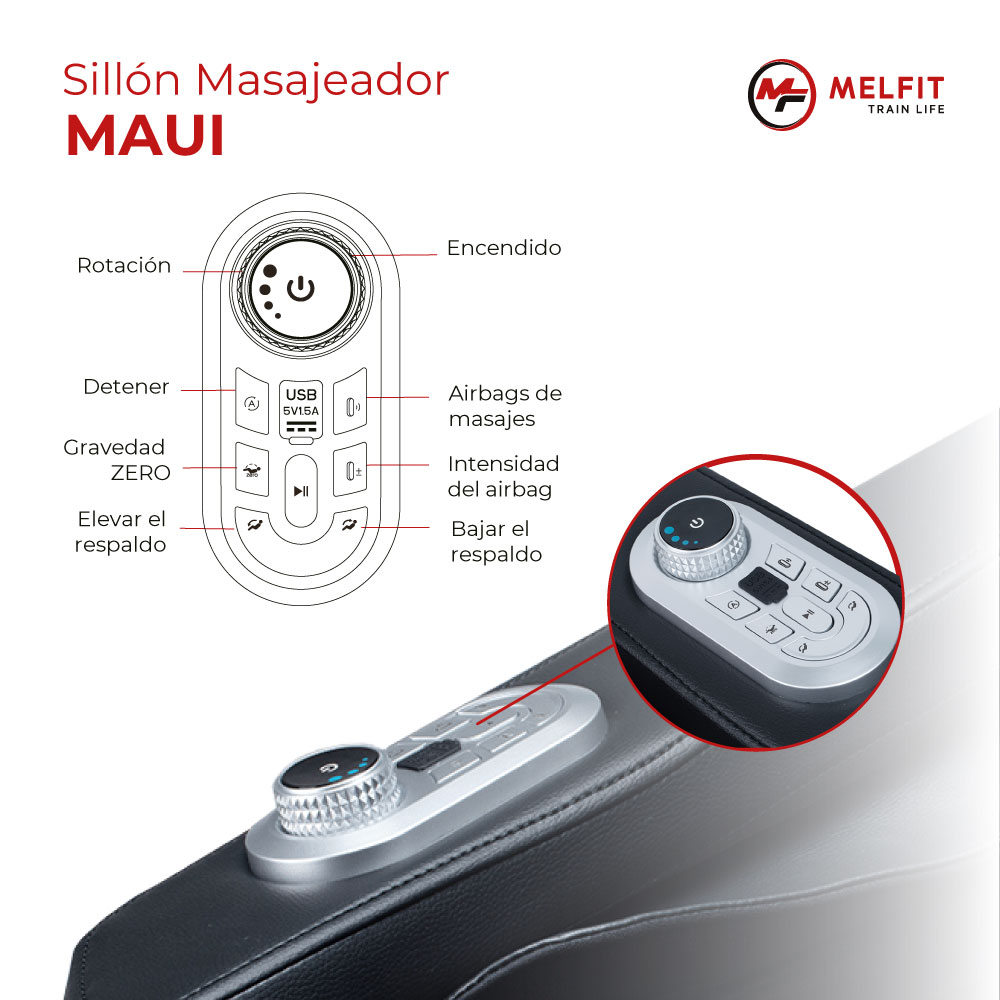 SILLON MASAJEADOR MAUI R665