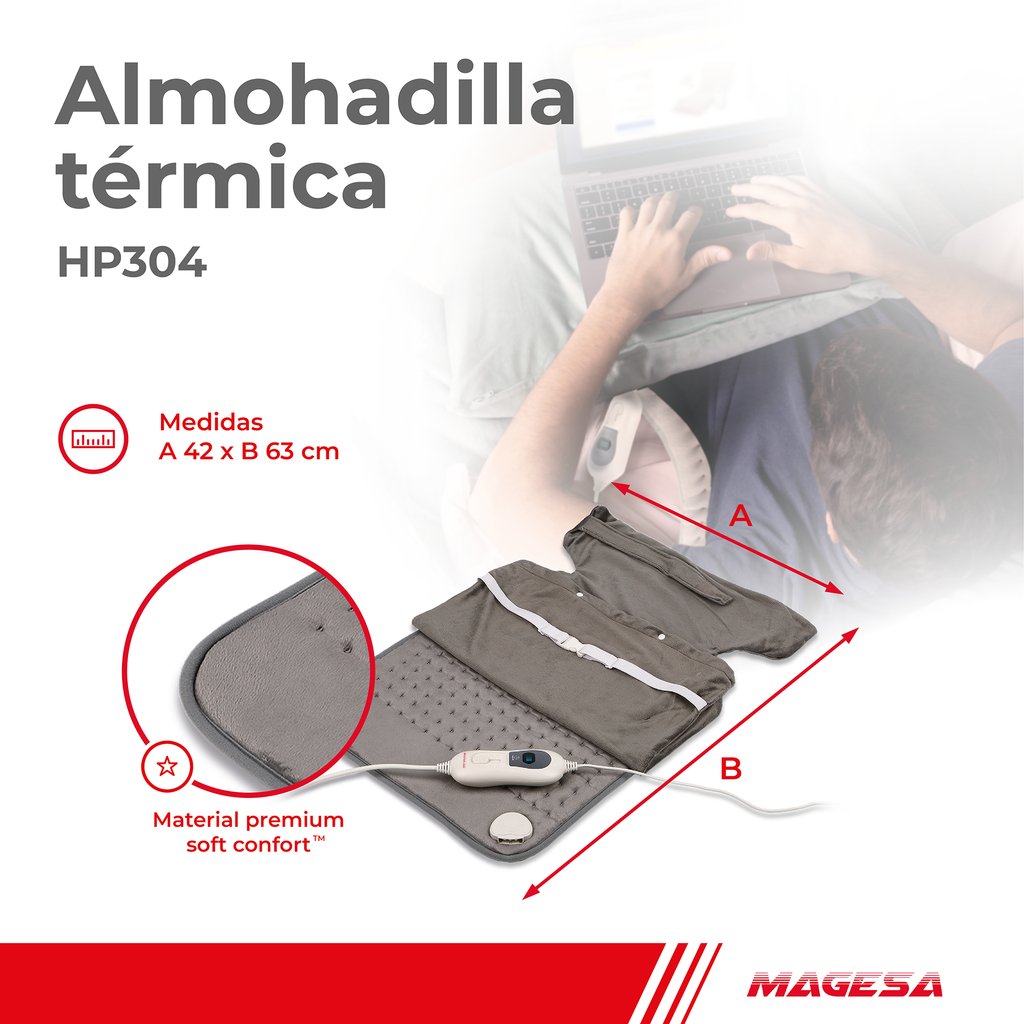 ALMOHADILLA TERMICA CON FAJA HP304
