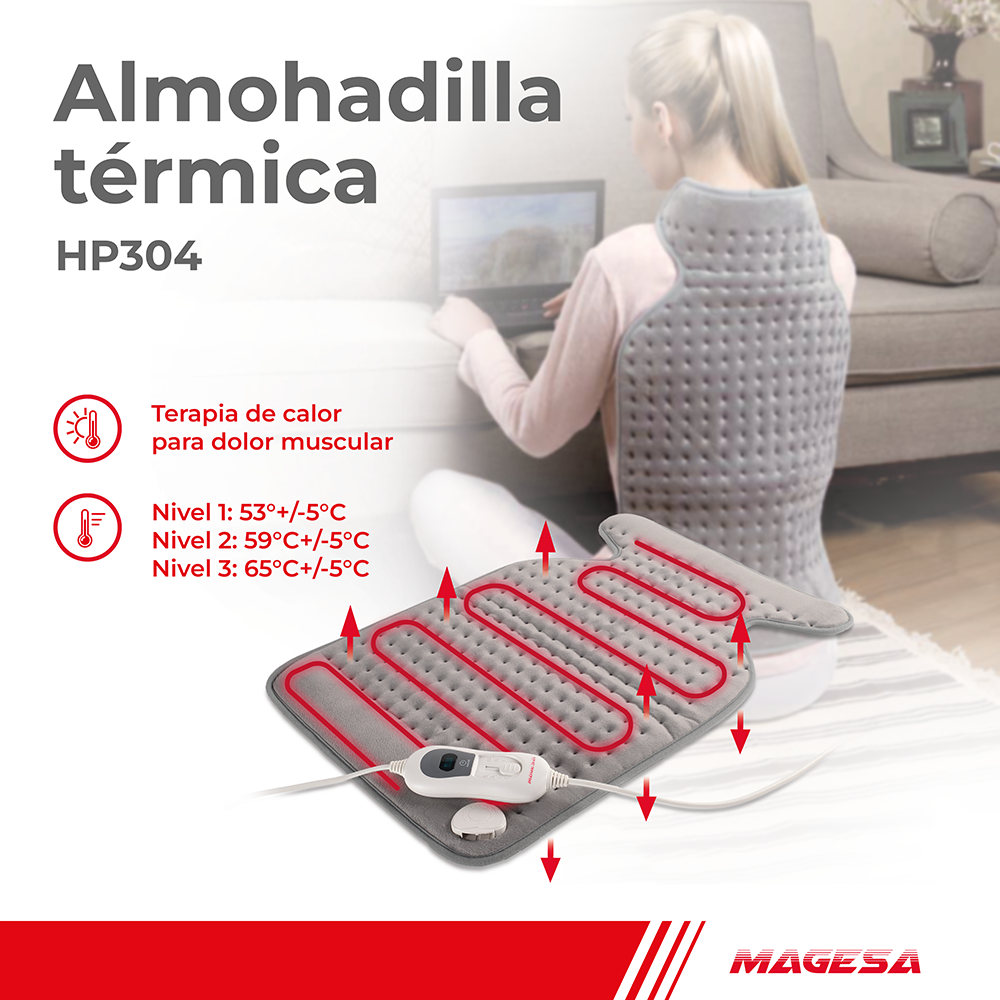 ALMOHADILLA TERMICA CON FAJA HP304