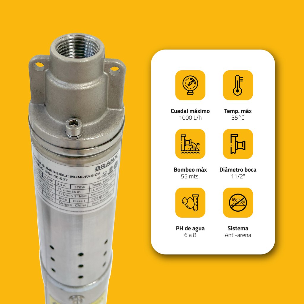 BOMBA SUMERGIBLE BSm50-037
