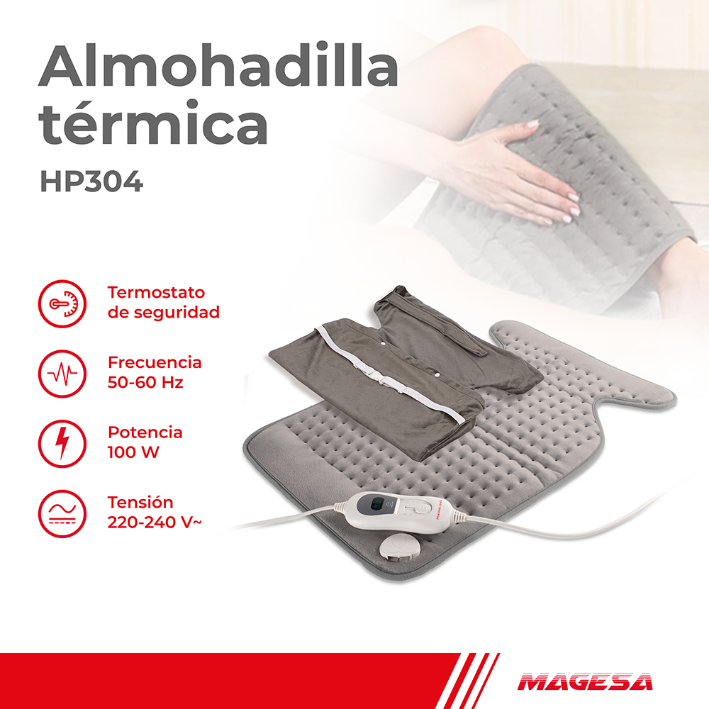 ALMOHADILLA TERMICA CON FAJA HP304