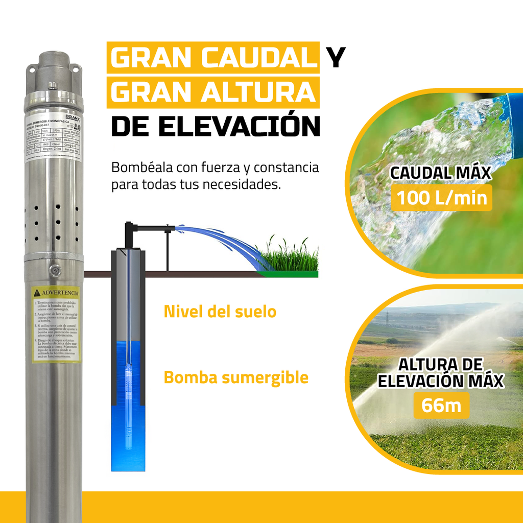BOMBA SUMERGIBLE BSm50-037