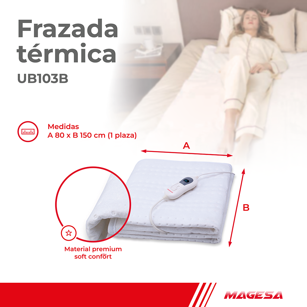 MANTA TERMICA 1 PLAZA UB103B
