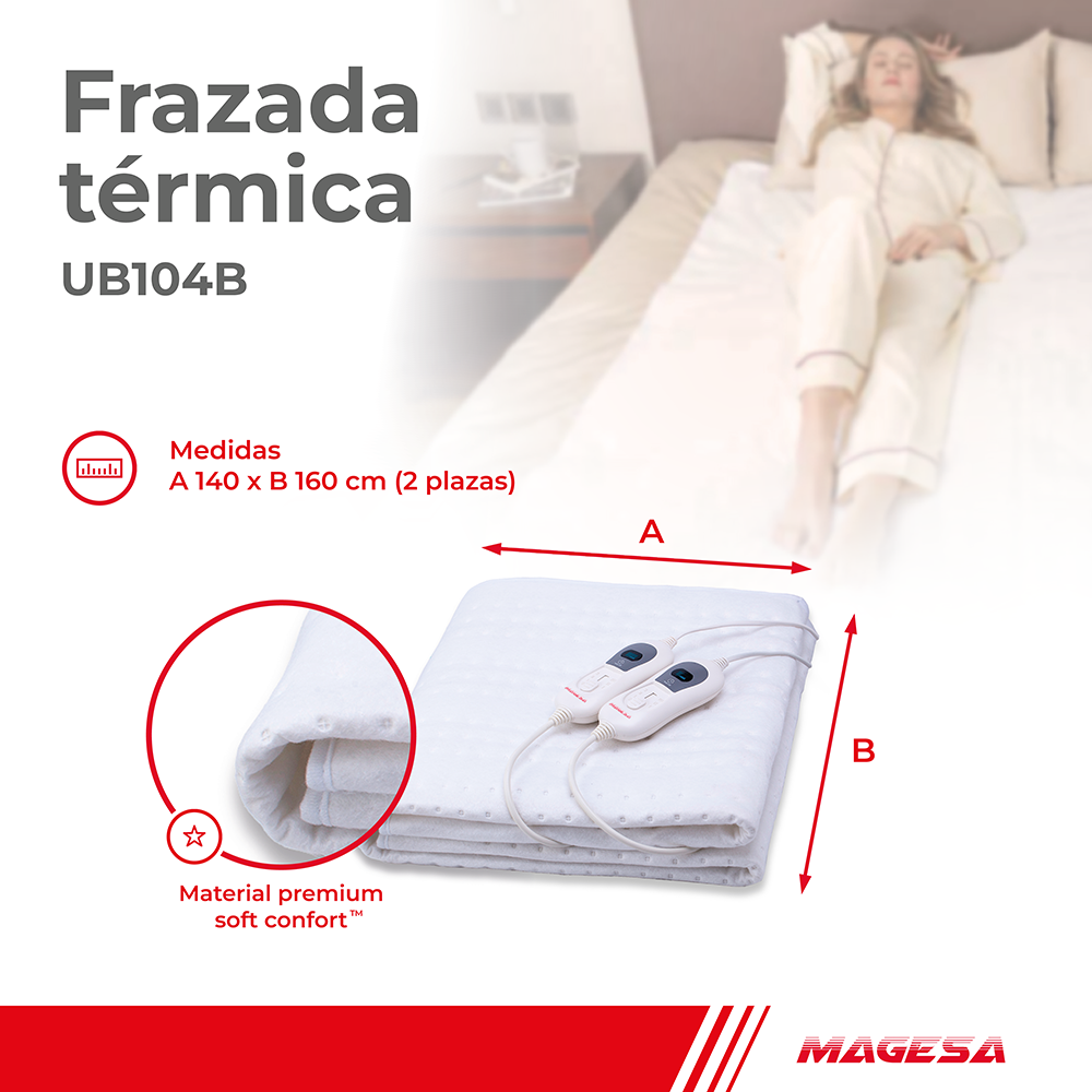 MANTA TERMICA 2 PLAZA UB104B