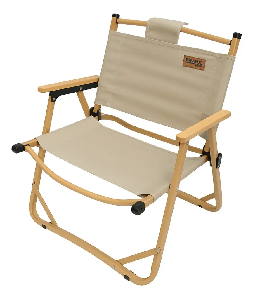 SILLA TELA PLEGABLE BEIGE