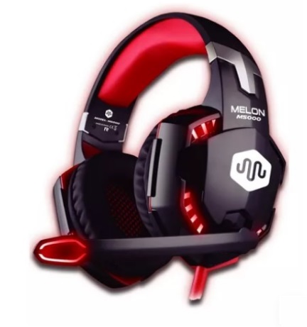 [GAUR1006] AURICULAR GAMER MELON M5000 (Rojo)