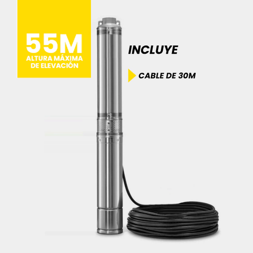[BRXN0031] BOMBA SUMERGIBLE  BSm4-9 + 30 MTS DE CABLE