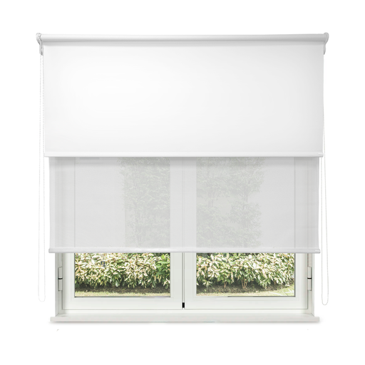 CORTINA ROLLER ANTISOLAR DOBLE A MEDIDA